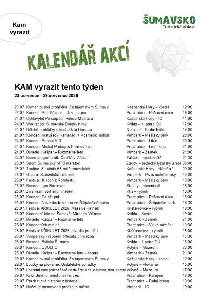 Kalendář akcí